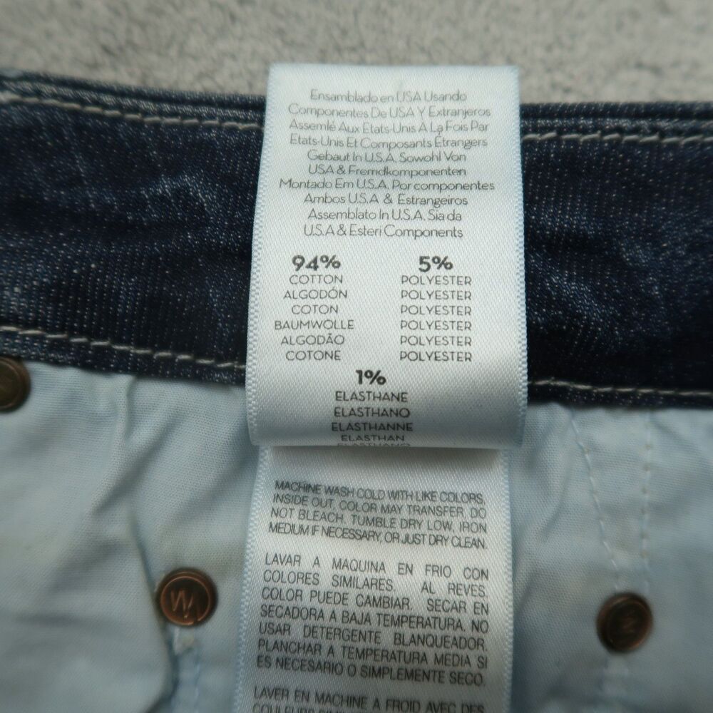 Mother Jeans Womens Size 27 Blue High Waisted Looker Ankle Fray Dark-Stone Wash - Picture 12 of 16